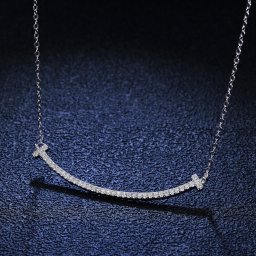 ネックレス レディース モアサナイト ホワイト シルバー925 シルバー 0.5ct kj125