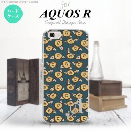 【SH03J】【スマホケース/スマホカバー】【アクオス R】SH03J スマホケース AQUOS R ケース アクオス R イニシャル つばき 紺 nk-sh03j-1703ini【メール便送料無料】