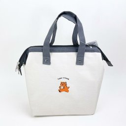 MUZIK TIGER ムジークタイガー ワイヤー付き保冷保温バッグ ランチバッグ お弁当 キッチン アウトドア グレー