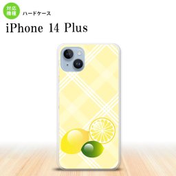iPhone14 plsu iPhone14 plsu スマホケース 背面ケース ハードケース フルーツ レモン 黄 2022年 10月発売 nk-i14pl-659