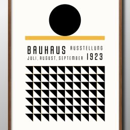 バウハウス BAUHAUS A3 サイズ ポスター アート おしゃれ 絵画 インテリア 北欧 イラスト マット紙 艶消し アートパネル 額 フレーム デザイン 壁掛け ギフト 新築祝い ディスプレイ 引越し祝い　新生活　空間デザイン 