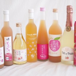 桃の果実感9本セット(高畠ももワイン7度(山形県) 中埜もものお酒 7度(愛知県) カフェド パリ ピーチスパークリングワインやや甘口6度(フランス) アデカ ももワイン甘口 5度(千葉県) 奥の松 ももとろ7 度(福島県) ももはじめました もも梅酒8