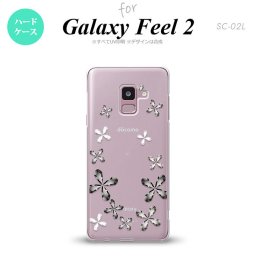 Galaxy Feel 2 ギャラクシー フィール 2 SC-02L スマホケース カバー ハードケース 花柄 グレー nk-sc02l-075[スマホ,スマホケース,スマホカバー,ケース,カバー,ジャケット]