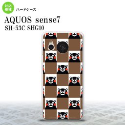 sense7 sense7 スマホケース 背面ケース ハードケース くまモン スクエア 茶 2022年 11月発売 nk-sens7-km20