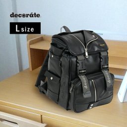 decorate デコレート swag Lサイズ[通学リュック 大容量 ランドセル 代用 リュックサック 小学生 登校 通学 男の子 女の子 クール かっこいい デザイン ライダース 風 合皮 ランドセルリュック]