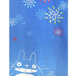 メール便送料無料　暖簾 のれん 85X150cm となりのトトロ「夏の思い出」11574 日本製  間仕切り カーテン タペストリー 目隠し 玄関 階段 洗面所 キッチン 台所 部屋 仕切り 棚 パントリー