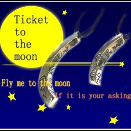 ペアネックレス Ticket to the moon fiss-t111 (FISS-MSD) 父の日 母の日 送料無料