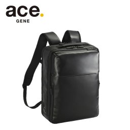 【ace.GENE】 68662 ガジェタブルWR2 リュック 14L ビジネス リュックサック A4対応 PC用ポケット 撥水 かばん バッグ メンズ  ギフト プレゼント ブラック