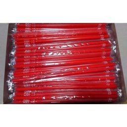フレックスストロー赤6×21cm フィルム包装 1箱500本入 ドリンクバー イベント テイクアウト ポイント消化