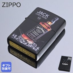 ZIPPO ジッポー ライター JACK DANIELS Jack Lives Here Design マットブラック系 48290 アウトドア レジャースポーツ 送別会 誕生日 お中元 結婚祝い 結婚式 高級 父の日 喫煙グッズ インサイドユニット対応可 母の日