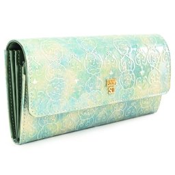 アナスイ 財布 長財布 エメラルドグリーン ANNA SUI 316910-73（317980）レディース 婦人 ギフト 定番 彼氏 彼女 プレゼント