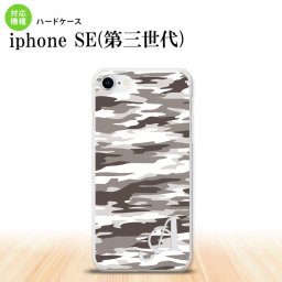 iPhoneSE 3 iPhoneSE 3 スマホケース ハードケース タイガー 迷彩 B グレー +アルファベット メンズ レディース nk-ise3-1161i