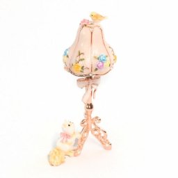 【ジュエリーボックス】【ミニチュア家具シリーズ】 マリーのスタンドランプ ジュエリーボックス EX4831　ピンク
