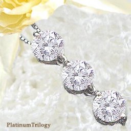 【鑑別書付】pt900【1.50ct】スリーストーン ダイヤモンドネックレス『Trilogy』 ［I1～SI-2/GOODUP］ライトブラウンカラーダイヤモンド トリロジー スリーストーン ダイヤ 成人式 豪華 誕生日 母の日 ギフト 記念日 10周年【送料無料】    LPN-302Y