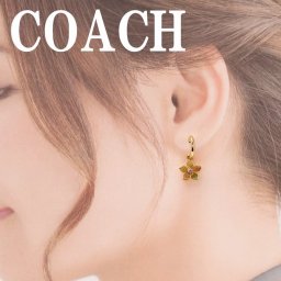 コーチ COACH ピアス アクセサリー ラインストーン ワイルドフラワー 花 フープ 揺れる CB404UJB 【ネコポス】 ブランド 人気