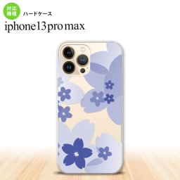 iPhone13ProMax iPhone13 Pro Max ケース ハードケース 花柄 サクラ B 青 iPhone13 プロ マックス 6.7インチ おしゃれ かわいい メンズ レディース キッズ デザインたくさん nk-i13pm-059