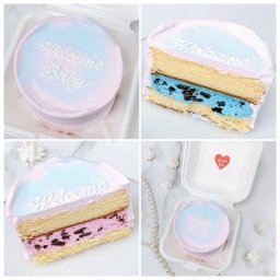 【ランチボックス】ジェンダーリビールランチボックスケーキ