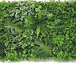 人工観葉植物　【グリーンパネル】【グリーンボード】【グリーン壁掛け】大型　87ｃｍ×63ｃｍ【横にも縦にも使用可】