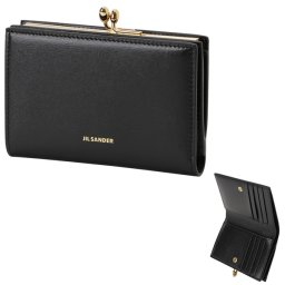 ジルサンダー JIL SANDER 二つ折り財布 折り畳み J07UI0015 P4841 001 ゴジ がま口 ブラック レディース GOJI PURSE SMALL
