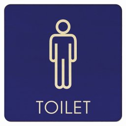 27x27cm トイレ 御手洗 TOILET トイレマーク G2 男 MENS ピクトサイン 木製ドアサイン ドアプレート インテリア 施設 案内