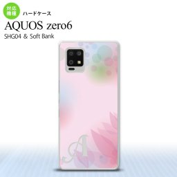 SHG04 SHG04 ZERO6 AQUOS zero6 スマホケース ハードケース ぼかし 花柄 ピンク +アルファベット メンズ レディース nk-zero6-1593i