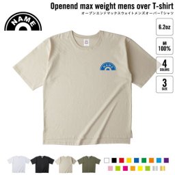 レコード 名入れオーバーサイズTシャツ ビッグシルエット ゆったり イージーフィット ワイドフィット メンズ サイジング