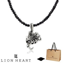 正規品 送料無料 ライオンハート LION HEART ペンダント ネックレス 04N13HL 04N13HL02 シルバー925 SV925 キュービックジルコニア ブラックスピネル 3.5mm ライオン モチーフ メンズ シルバー 男性 ギフト プレゼント おすすめ 誕生日 クリスマス バレンタイン お祝い