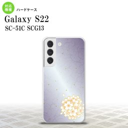 SC-51C SCG13 Galaxy S22 スマホケース 背面ケース ハードケース 和柄 サクラ 紫 メンズ レディース nk-s22-1274