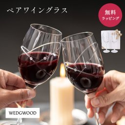 WEDGWOOD ウェッジウッド ペアグラス セット 280ml 結婚祝い ワイングラス 食器セット ウィズディスリング プロミシス おしゃれ 高級 プレゼント ギフト 父の日 2026 プレゼント