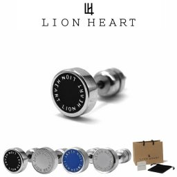 ライオンハート ピアス メンズ サークルコイン スタッズ ピアス メンズ サージカルステンレス316L LH-03EA028 LION HEART つけっぱなし ステンレス アレルギーフリー メンズピアス 片耳用 1点売り クリスマス 誕生日 プレゼント ギフト 彼氏 ブランド 人気 ランキング