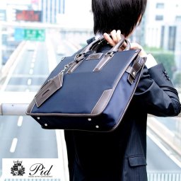 メンズ ビジネスバッグ 通勤 ブリーフケース Pid graba ショルダー 肩掛け B4 パスケース付き ナイロン 鞄