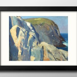 エドワード ホッパー Bluffs, Monhegan Island A3 サイズ ポスター アート おしゃれ 絵画 インテリア 北欧 イラスト マット紙 艶消し アートパネル 額 フレーム デザイン 壁掛け ギフト 新築祝い ディスプレイ 引越し祝い　新生活　空間デザイン 