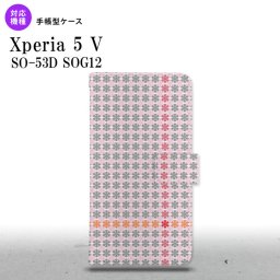 Xperia 5V Xperia 5V 手帳型スマホケース カバー 花十時 ピンク 2023年 10月発売 nk-004s-xp55-dr1353