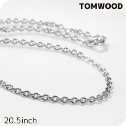 トムウッド ネックレス チェーン メンズ レディース TOMWOOD エイダ チェーン Ada Chain スリム Slim 20.5inch 101425 シルバー アクセサリー ジュエリー ブランド 高級 おしゃれ プレゼント 実用的 ペア