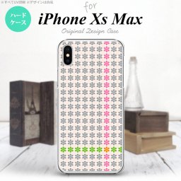 iPhoneXsMax iPhone XS Max スマホケース ハードケース 花十時 ふんわり グレー メンズ レディース nk-ixm-1354