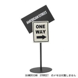メモクリップ スタンド アメリカン 標識 デザイン おしゃれ 雑貨 インテリア 文房具 デスク デスク周り オフィス 机上 整理 オブジェクト ユニーク ギフト プレゼント セトクラフト