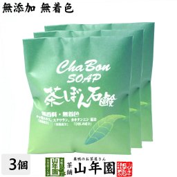 茶ぼん石鹸 90g×3個セット【泡立てネット付き】 緑茶石鹸 無添加 無着色 茶葉エキス スクワラン配合 ギフト 敏感肌 赤ちゃん 無添加せっけん 無添加石鹸 石鹸シャンプー おみやげ ギフト プレゼント 敬老の日 プチギフト お茶 内祝い 2026