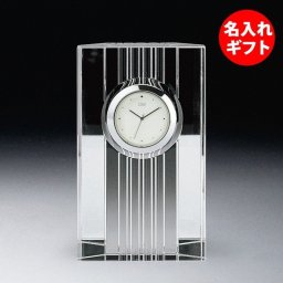【名入れ】グラスワークス ナルミ ストリングスクロック ( ネーム メッセージ 名前入り ) クロック 時計 法人 記念品 創立記念 周年記念 竣工 表彰 還暦 退職祝い オリジナルギフト ガラス 彫刻