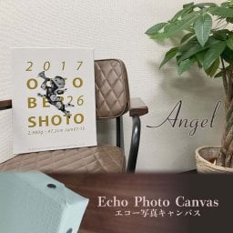 【エコーキャンバス】天使Gold-「エコー写真10~12枚」送料無料　出産祝い 名入れ 命名書 赤ちゃん 子供 贈り物 誕生日 子育て応援 思い出 特別なギフト 写真記録 マタニティ プレママ その他記念品