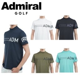 アドミラル ゴルフ メンズ カラタッチ ビッグロゴモックネックシャツ ADMIRAL GOLF ADMA518 2025年春夏モデル お誕生日祝い お祝い 記念品 お父さん 父の日 彼氏 男性 30代 40代 50代 60代  還暦祝い 敬老の日 人気プレゼント プレゼント