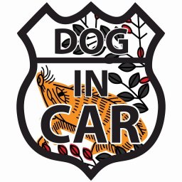 DOG IN CAR ステッカー 花札柄 萩に猪 ルート66 愛犬車用グッズ カーステッカー シール sticker 安全対策 あおり運転 かっこいい おしゃれ かわいい 車ステッカー ステッカー 車 サインステッカー ドライブ 防水 屋外 屋内 カーサイン
