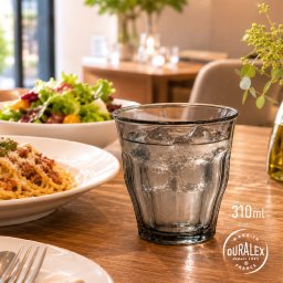 DURALEX デュラレックス ピカルディー 310ml グレー[耐熱グラス おしゃれ グラス 強化ガラス コップ ガラス 食器 耐熱 タンブラー ガラスコップ 透明 クリア デュラレックスグラス ピカルディ かわいい シンプル 軽量 耐熱ガラス]
