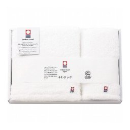 ふわリッチ 今治製無撚糸バス フェイスタオルセット 日用品雑貨 文房具 手芸タオルセット タオル【送料無料】