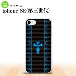 iPhoneSE 3 iPhoneSE 3 スマホケース ハードケース ゴシック 黒 水色 メンズ レディース nk-ise3-1009