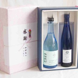 実りの秋の贈り物 感謝の贈り物ボックス 透き通る旨さ清酒焼酎と国産ワインセット(シャンモリナイアガラ白ワイン (山梨県)500ml大分県井上酒造清酒焼酎44度 720ml