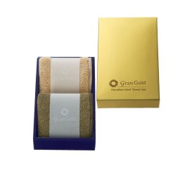【単品販売】グランゴールド ソフトハンカチタオル2枚組 ギフト ゴールドパッケージ 2枚組 ノベルティ 記念品 粗品 景品 贈答用 タオルセット イベント景品 タオル ミニギフト おしゃれ 敬老 来場記念品 年末年始イベント