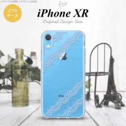 iPhoneXR iPhone XR スマホケース ソフトケース レース 帯 A 水色 メンズ レディース nk-ipxr-tp1097