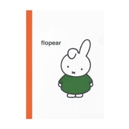 ミッフィー miffy A4クリアフォルダー（ダーン） 絵本シリーズ ホワイト Dick Bruna  日本製