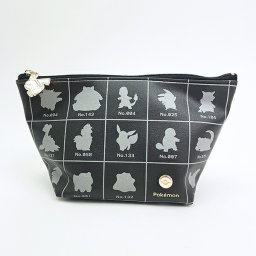 ポケットモンスター 舟形ポーチ シルエット モノトーン ポケモン