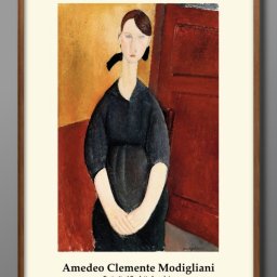 アメディオ モディリアーニ オリジナル商品 A3 サイズ ポスター アート おしゃれ 絵画 インテリア 北欧 イラスト マット紙 艶消し アートパネル 額 フレーム デザイン 壁掛け ギフト 新築祝い ディスプレイ 引越し祝い　新生活　空間デザイン 